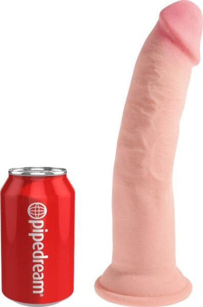 Dildo realista Pipedream King Cock Plus Triple Density com base de ventosa