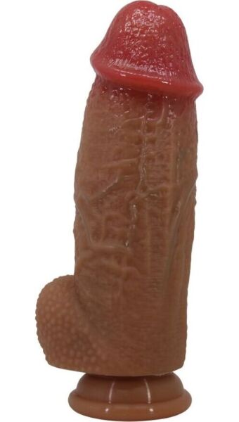 Dildo realista Pretty Love Achille de silicone, com ventosa na base