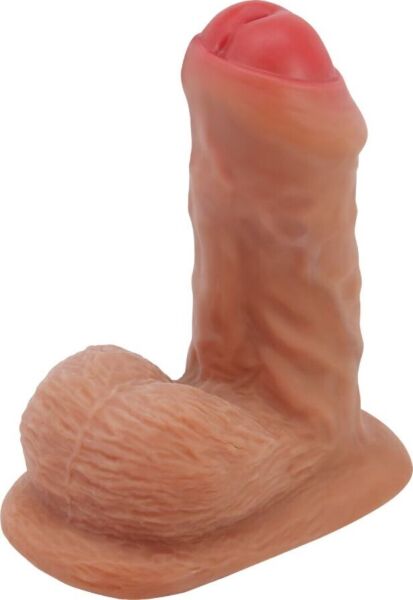 Dildo realista Pretty Love BW-008136N com ventosa e testículos na base