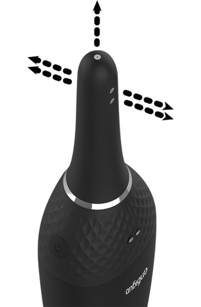 Duche anal automática Anbiguo Ultimate Rechargeable com depósito e ponta cónica