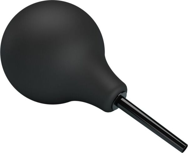 Ducha anal de pera MR PLAY QX-004-MR-1, preta, com o respetivo bico