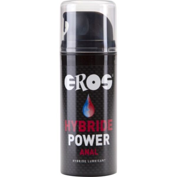 Frasco com bomba do lubrificante anal Eros Hybride Power Anal 100 ml