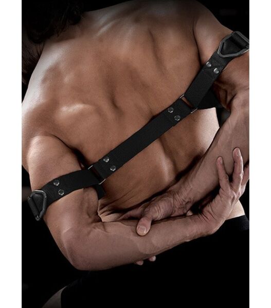 Imobilizador de bíceps Command Bicep Binder da Pipedream, com correias de nylon e anéis de aço