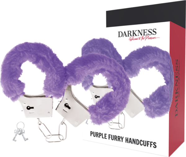 Algemas Darkness forradas, duas peças unidas por uma corrente