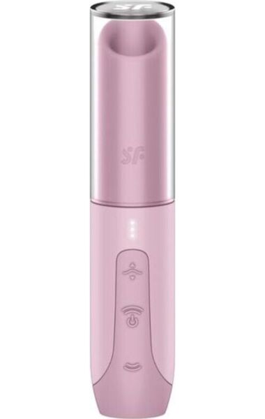 Estimulador de clitóris por sucção Satisfyer Secret Kiss em rosa, com forma inspirada num batom