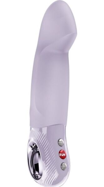 Estimulador de vaivém Fun Factory Stronic Smooth na cor lilás, com a sua pega LOOP