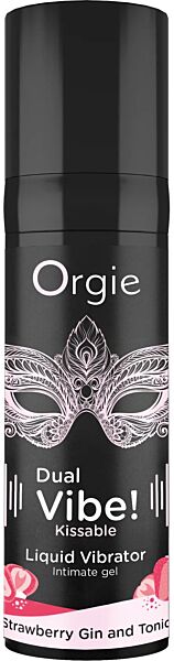 Gel íntimo beijável Orgie Dual Vibe de 15 ml