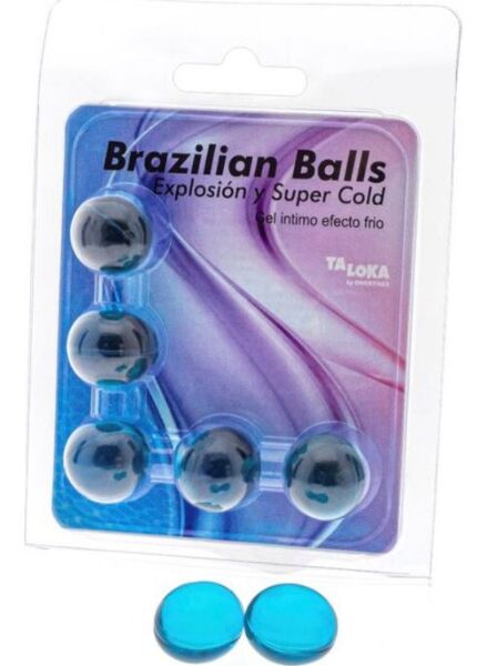 Pack de 5 bolas Brazilian Balls efeito frio da Diverty Sex
