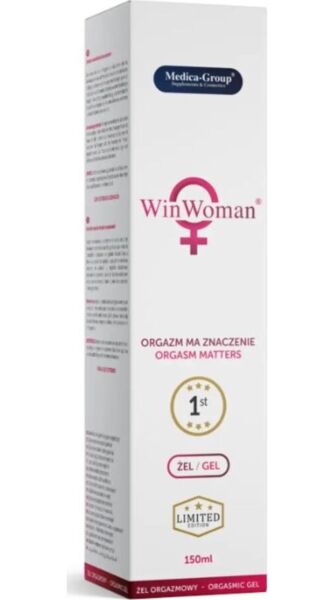 Embalagem de 150 ml do gel íntimo WinWoman Gel da Medica Group