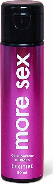 Gel lubrificante à base de água Sexitive More Sex, embalagem de 50 ml