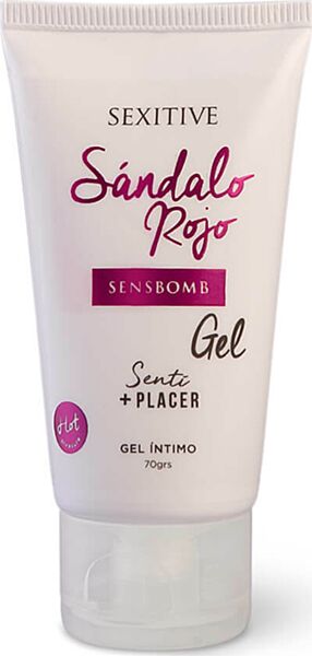 Gel íntimo Sexitive Sens Bomb em embalagem de 70 g
