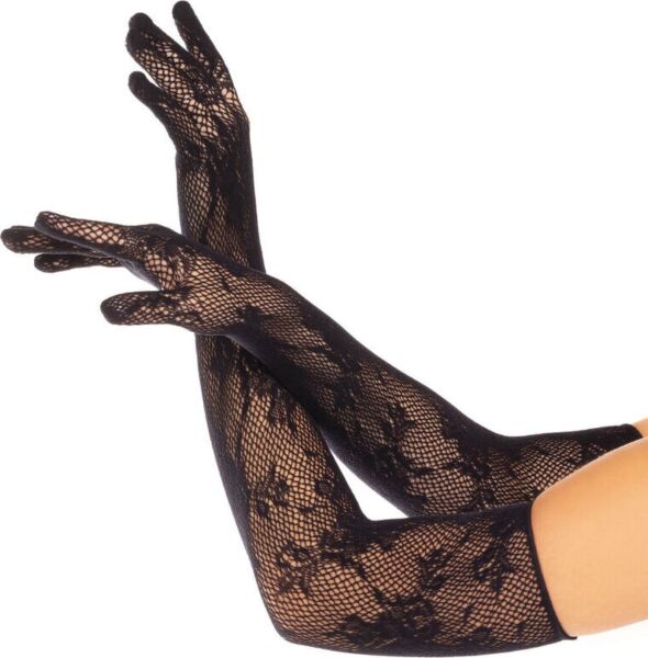 Luvas compridas de renda Leg Avenue Lace Opera Length