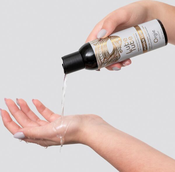 Embalagem de Orgie Human Lube 150 ml, gel íntimo à base de água