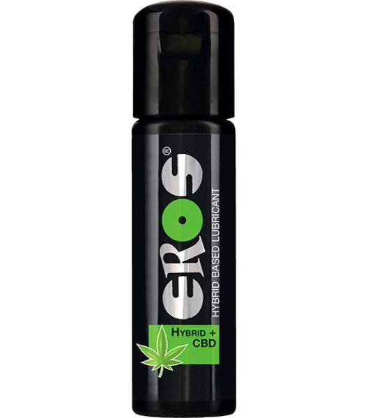 Frasco de lubrificante Eros Hybrid + CBD de 100 ml