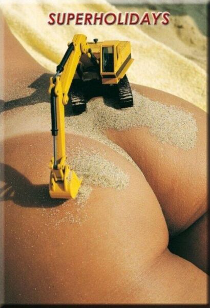 Íman Diablo Picante Culo Excavadora com forma de rabo de escavadora
