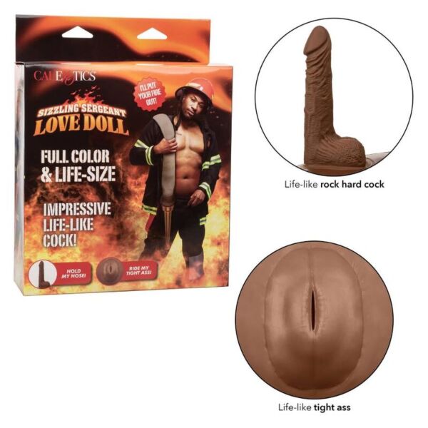 Boneco insuflável masculino CalExotics Sizzling Sergeant