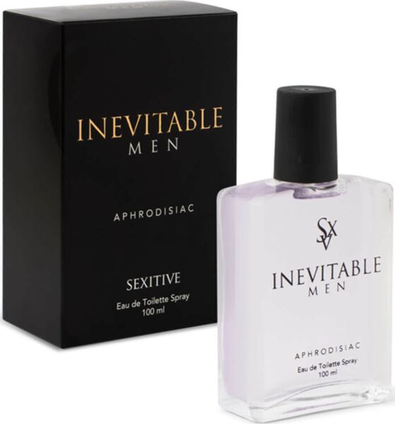 Frasco de vidro do perfume SEXITIVE Inevitable Men 100 ml com vaporizador