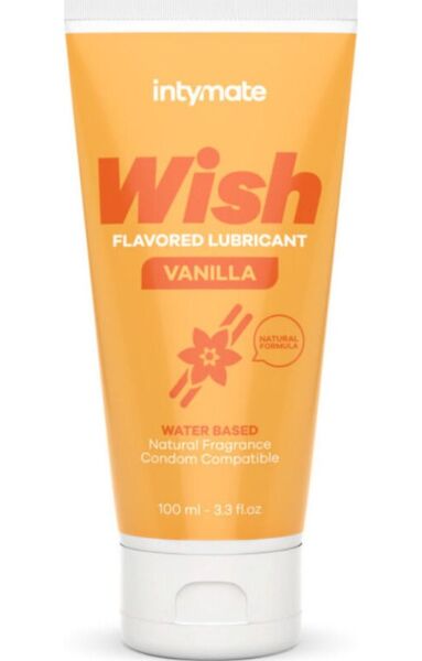 Embalagem de lubrificante com sabores Intimateline Intymate Wish de 100 ml