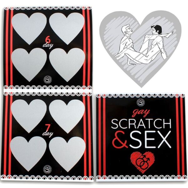 Jogo de raspar para casais Secret Play Scratch & Sex Gay