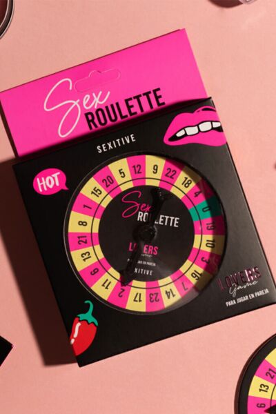 Jogo erótico Sex Roulette Lovers Game da Sexitive, com a sua seta giratória