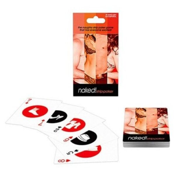 Baralho de cartas Kheper Games Naked com peças de roupa impressas
