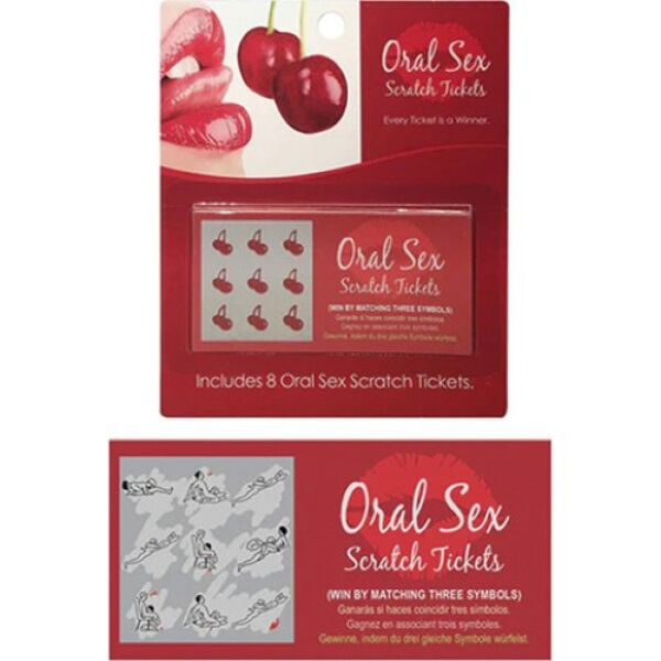 Raspadinhas do jogo erótico Kheper Games Oral Sex Scratch Tickets