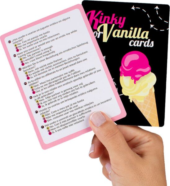 Jogo de mesa erótico Secret Play Kinky or Vanilla, com a respetiva caixa