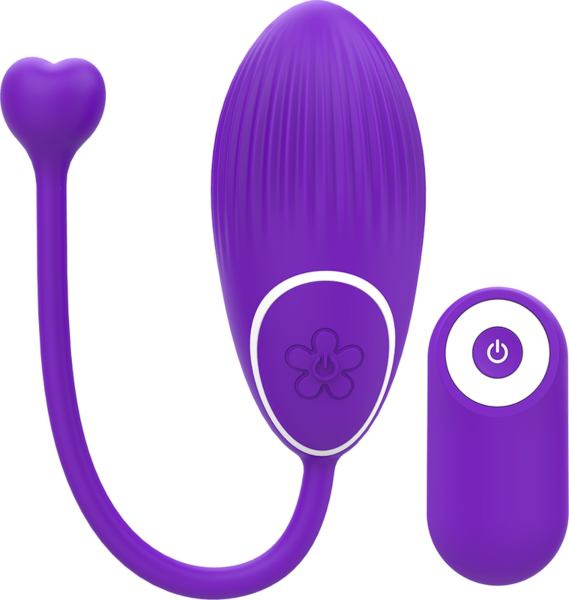 Vibrador Galatea Otto lilás e branco com comando