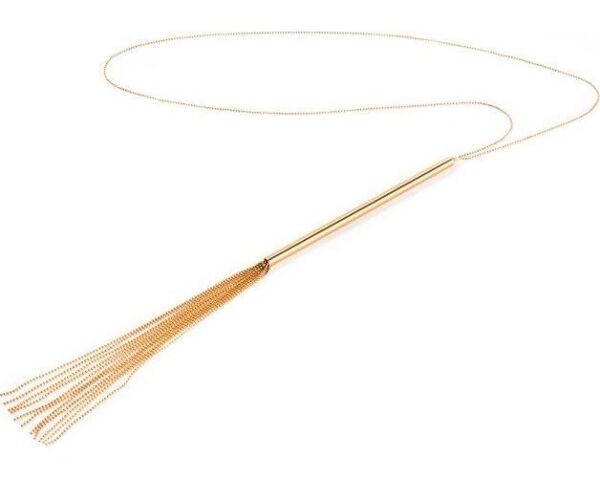 Colar chicote de correntes metálicas douradas Magnifique Necklace Whip da Bijoux Indiscrets