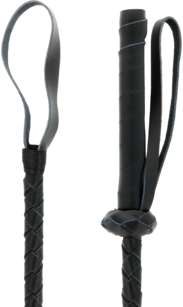Chicote Darkness 60 cm da Darkness Bondage, com o cabo e a ponta