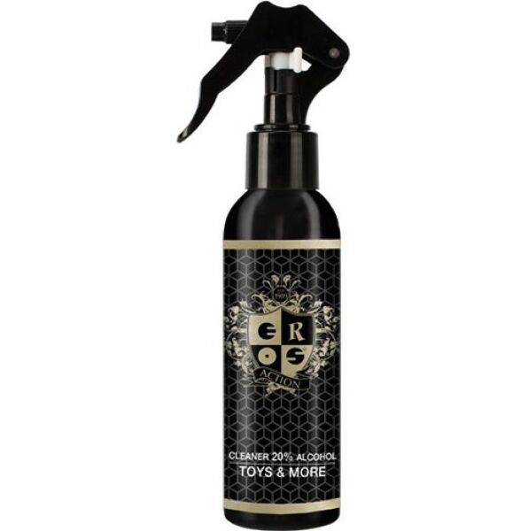 Frasco com pulverizador de Eros Action Cleaner 20% Alcohol de 150 ml