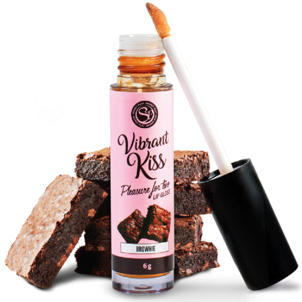 Brilho labial Secret Play Vibrant Kiss na embalagem