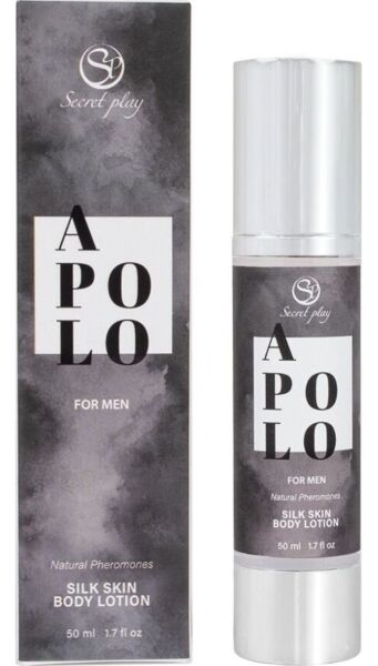 Loção Secret Play Silk Skin para homem na sua embalagem airless de 50 ml