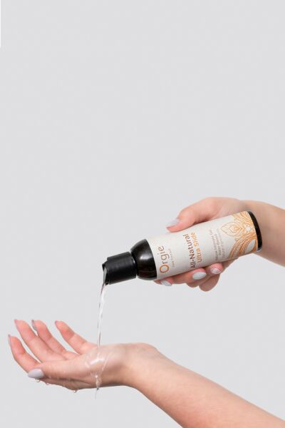 Frasco de 150 ml do lubrificante à base de água Orgie All-Natural Ultra Slide