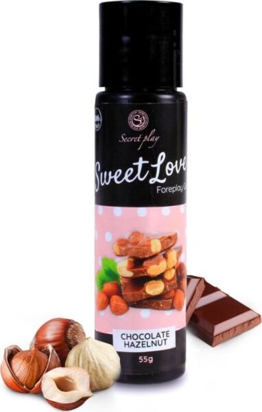 Lubrificante comestível Secret Play Sweet Love em frasco de 60 ml