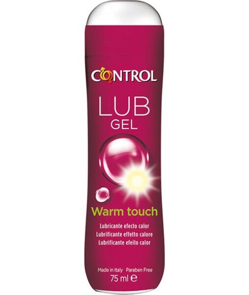 Gel lubrificante Control Warm Touch 75 ml com efeito de calor