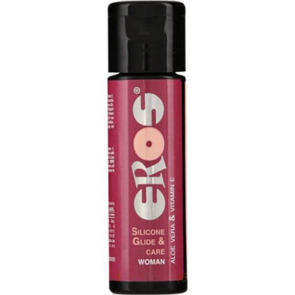 Frasco de 30 ml do lubrificante de silicone EROS Silicone Glide & Care Women