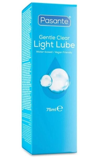 Lubrificante à base de água Pasante Light Lube em formato de 75 ml