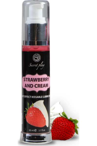 Lubrificante 2 em 1 com efeito calor Secret Play de 50 ml, em embalagem airless