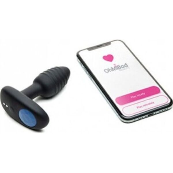 Plug anal vibratório Kiiroo Lumen em silicone com luz LED