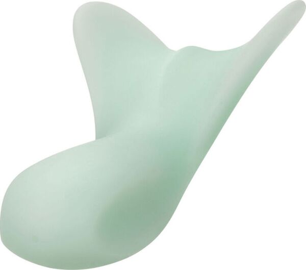 Massajador de clitóris CalExotics Pacifica Tahiti em silicone transparente verde