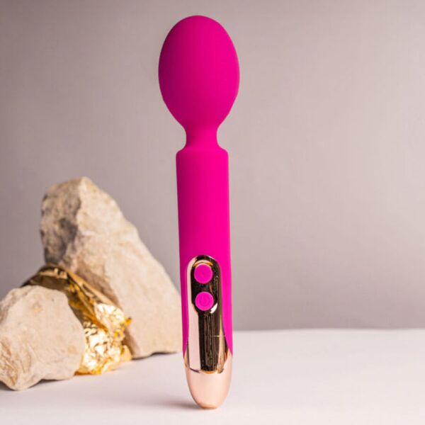 Massajador wand Rocks-Off Oriel Wand com cabeçal flexível de silicone