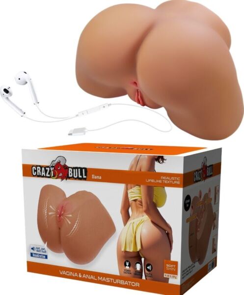 Masturbador realista Crazy Bull Ilana em forma de rabo feminino