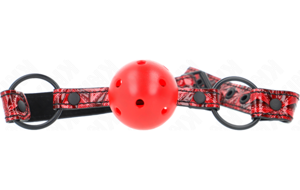 Mordaça de bola Kink 4,5 cm com a sua correia