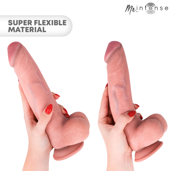Dildo realista Mr. Intense Neeson de 27 cm com ventosa e testículos integrados