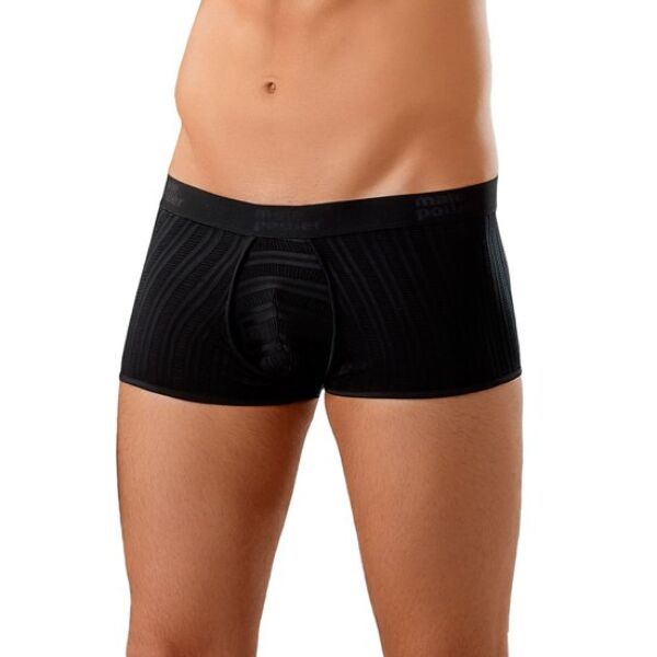 Cueca preta Male Power Textured Enhancer Short