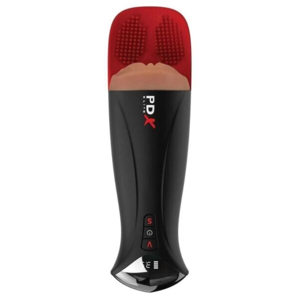 Masturbador automático PDX Elite Fap-O-Matic Pro XL em castanho