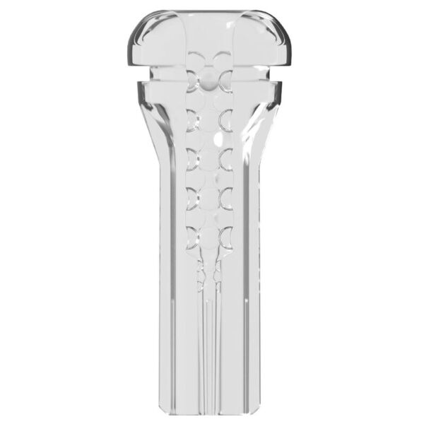 Masturbador PDX Elite Viewtube XXL, transparente e com luz LED