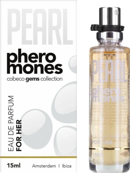 Frasco de 15 ml da eau de parfum Cobeco Pearl Pheromones