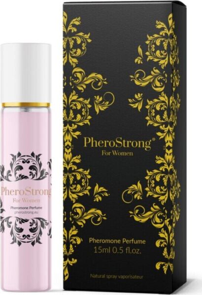 Perfume com feromonas PheroStrong for Women no seu frasco